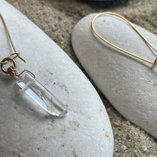 Load image into Gallery viewer, Healing Quartz Point Dangle Earrings
